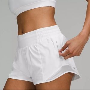 Lululemon Athletica Hotty Hot Shorts 2.5” Inseam White Athletic Size 4